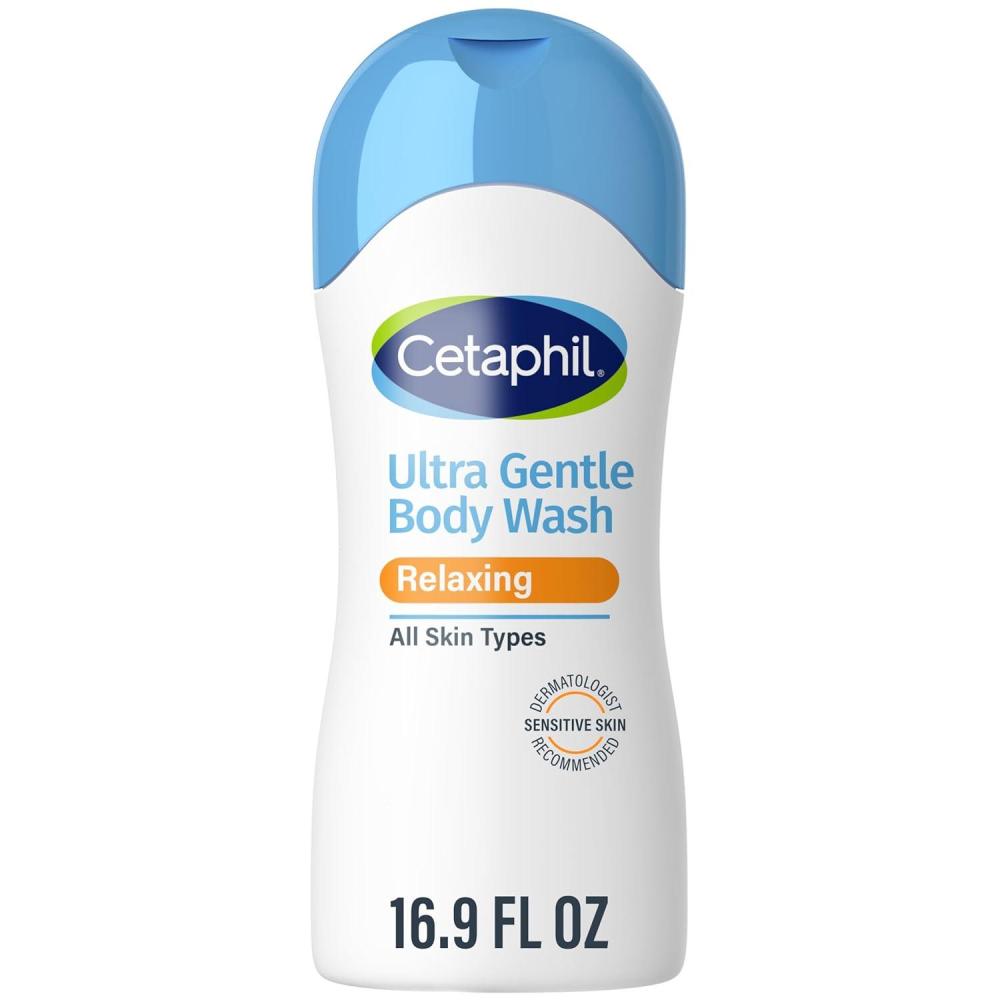 Cetaphil Ultra Gentle Relaxing Body Wash, For Dry to Normal, Sensitive Skin, 16.9oz, with Aloe Vera, Calendula, Vitamin B5, Hypoallergenic, Dermatologist Tested(16.9 Fl Oz (Pack of 1))