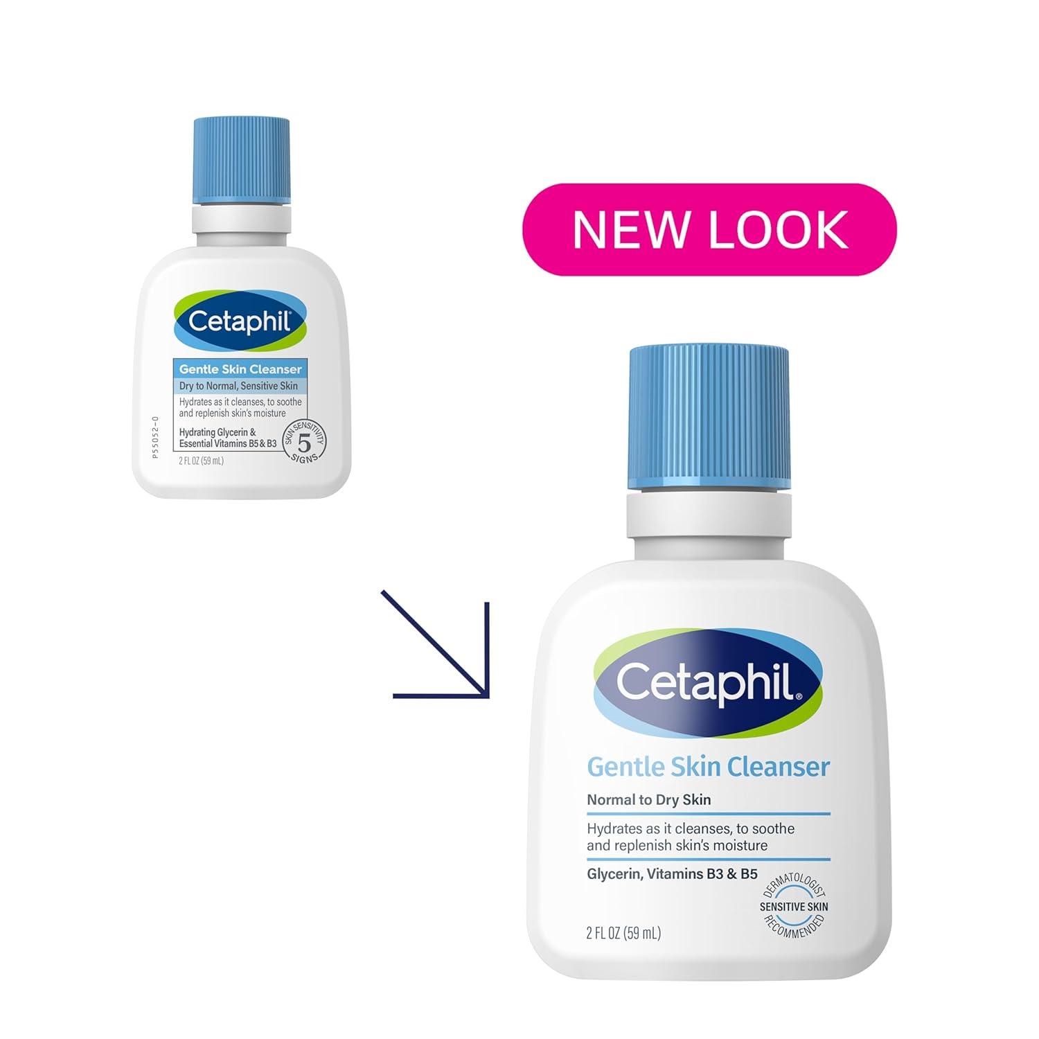 Cetaphil Face Wash, Hydrating Gentle Skin Cleanser for Dry to Normal Sensitive Skin, 16 oz 2 Pack, Fragrance Free, Soap Free and Non-Foaming(Unscented)