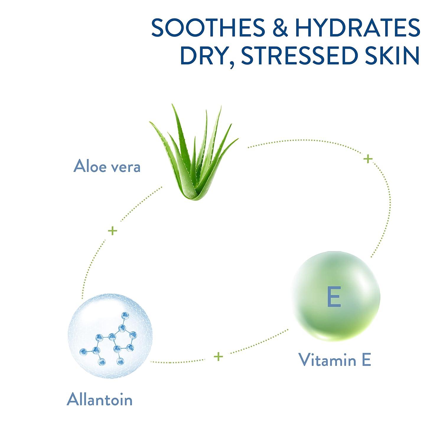 Cetaphil Soothing Gel-Cream with Aloe Instantly Soothes and Hydrates Sensitive Skin, Fragrance and Paraben Free, 8 oz(16 Ounce (Pack of 1))