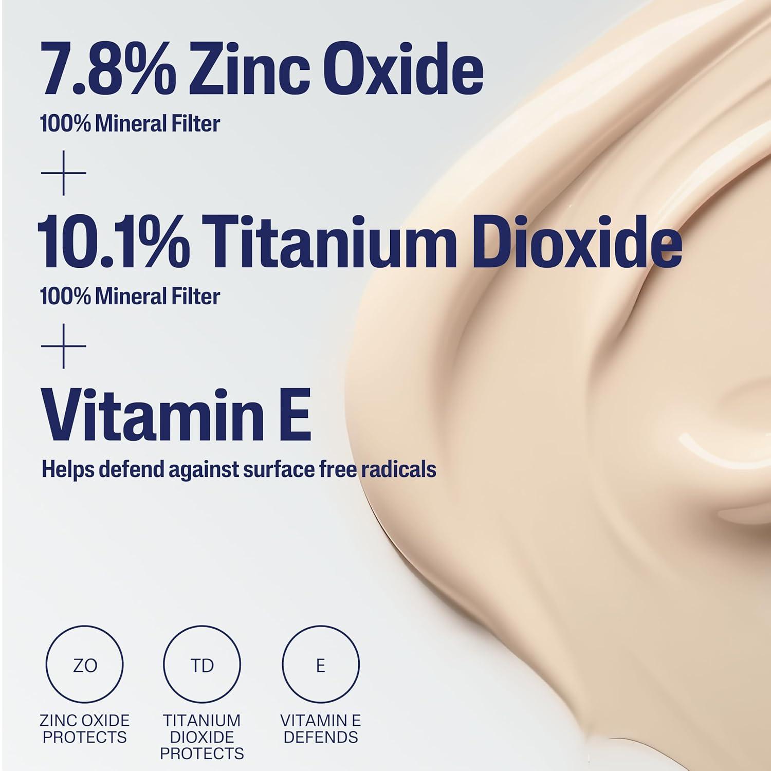 CETAPHIL Everyday Sunscreen Tinted Lotion for Face, 1.7 fl oz, 100% Mineral UVA/UVB Filters: Titanium Dioxide & Zinc Oxide, SPF 40, For Sensitive Skin(1.7 Fl Oz (Pack of 2))