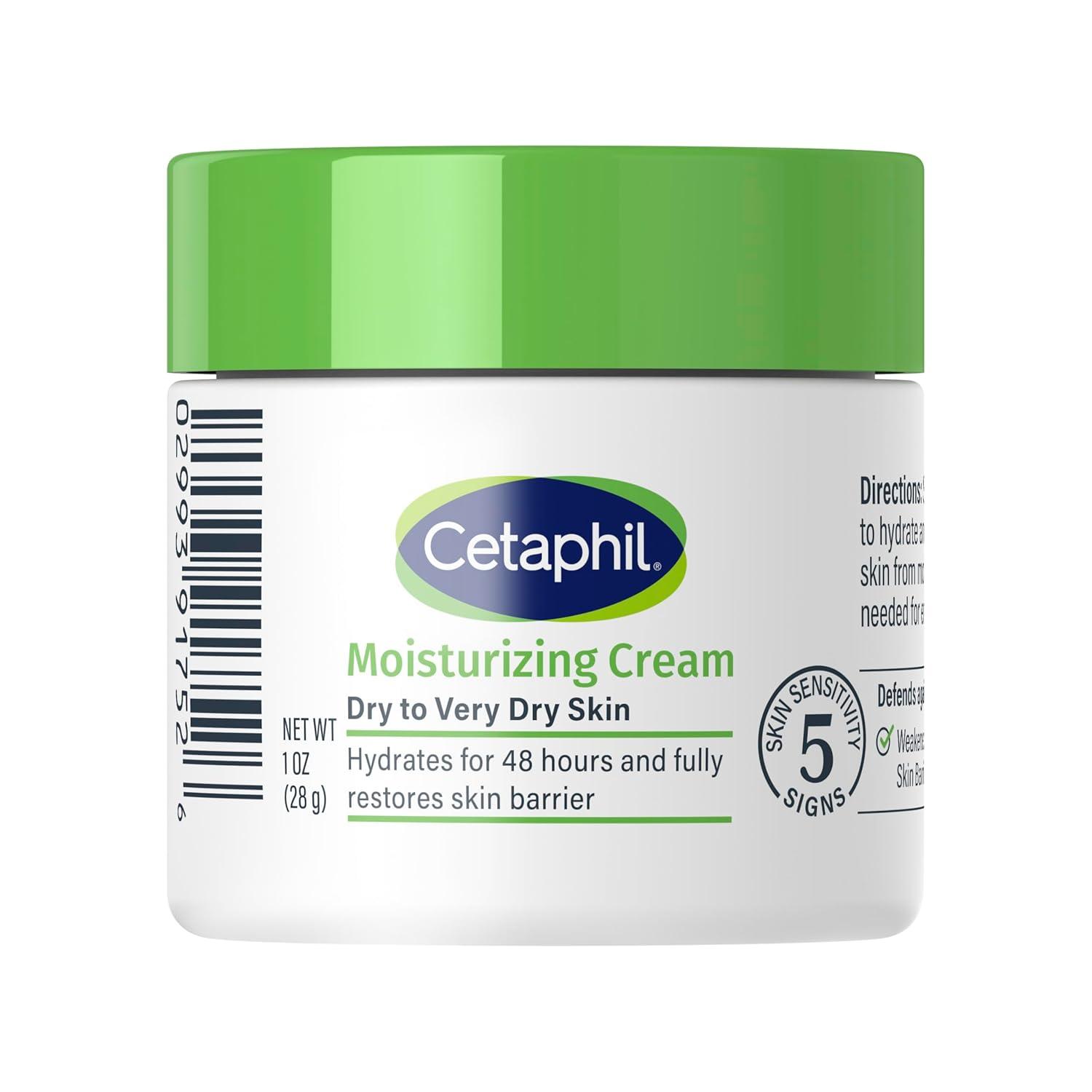 Cetaphil Face & Body Moisturizer, Hydrating Moisturizing Cream for Dry to Very Dry, Sensitive Skin, NEW 20 oz, Fragrance Free, Non-Comedogenic, Non-Greasy (Packaging May Vary)(Fragrance Free)