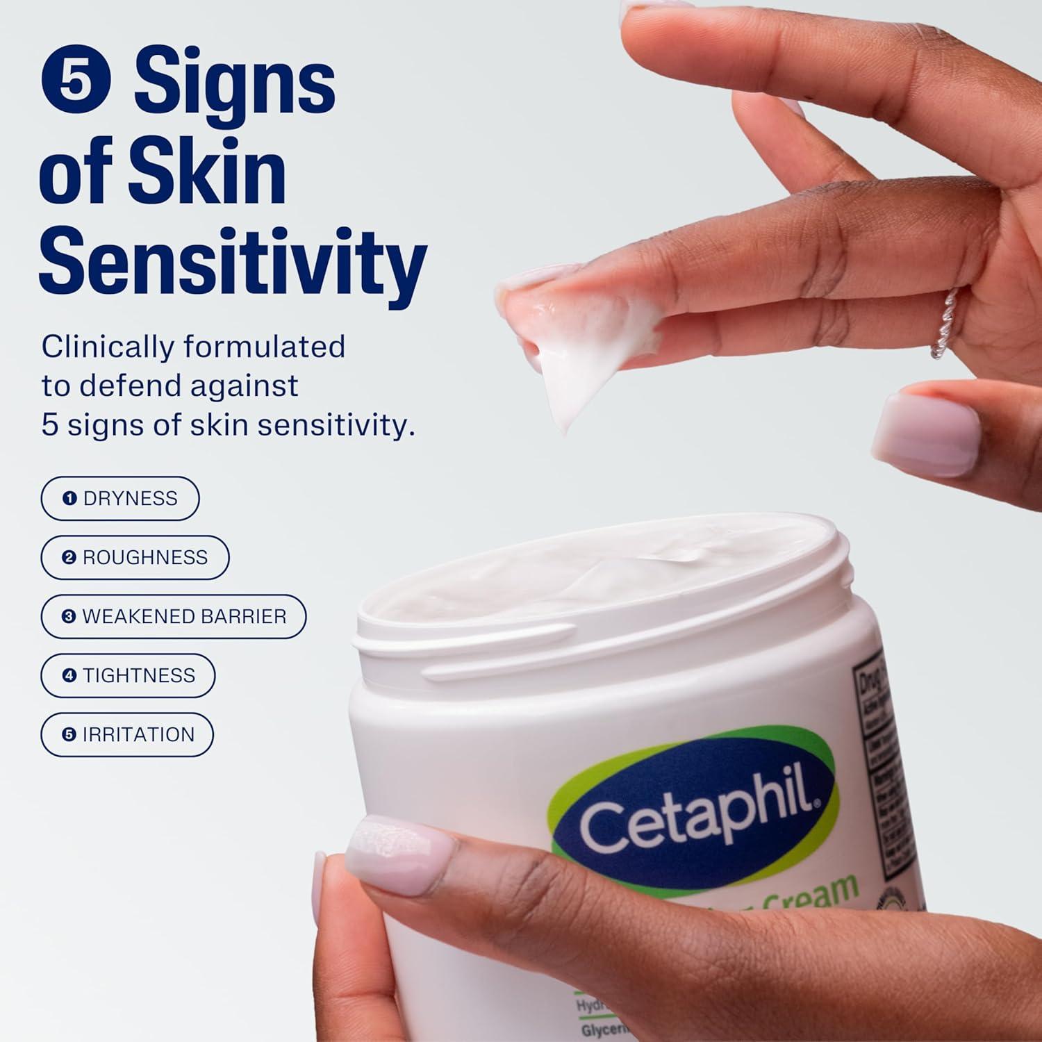 Cetaphil Face & Body Moisturizer, Hydrating Moisturizing Cream for Dry to Very Dry, Sensitive Skin, NEW 20 oz, Fragrance Free, Non-Comedogenic, Non-Greasy (Packaging May Vary)(Fragrance Free)