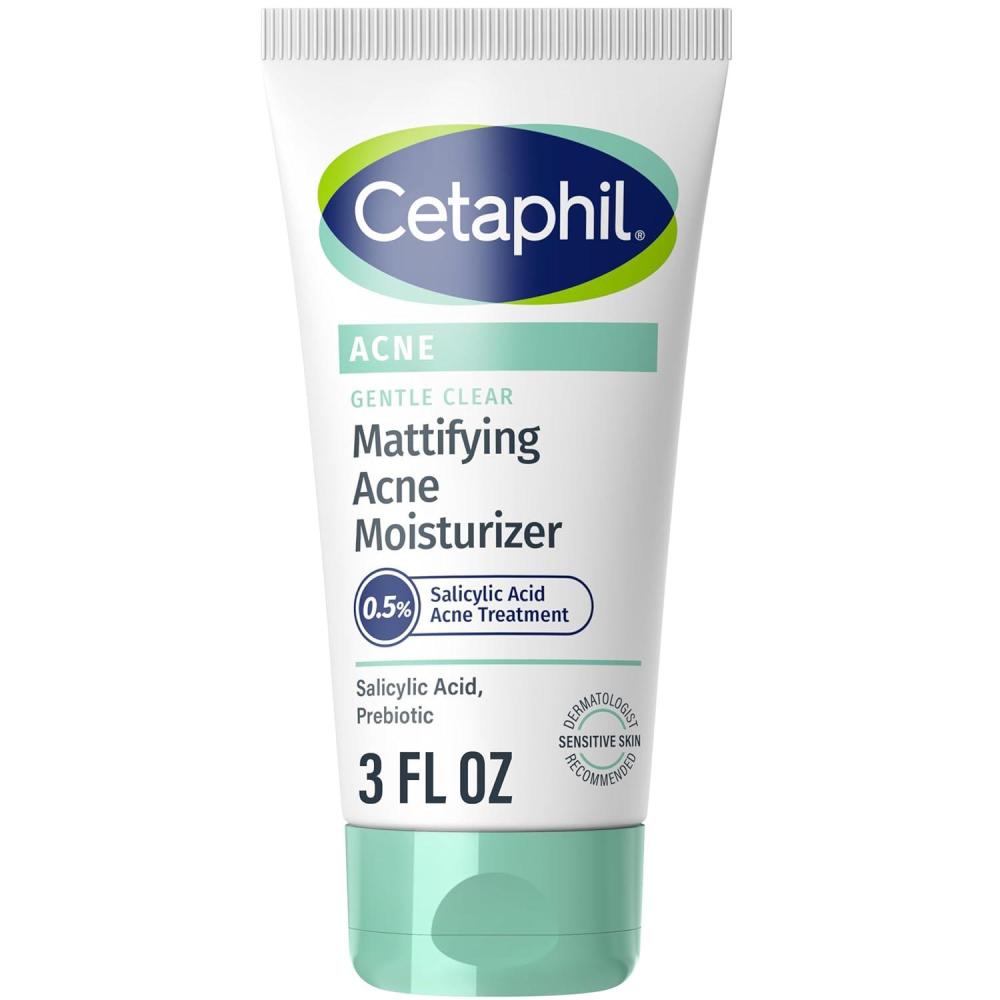 Cetaphil Gentle Clear Complexion-Clearing BPO Acne Cleanser with 2.6% Benzoyl Peroxide, Creamy and Soothing for Sensitive Skin, Suitable for All Skin Types, 4.2oz(Moisturizer)