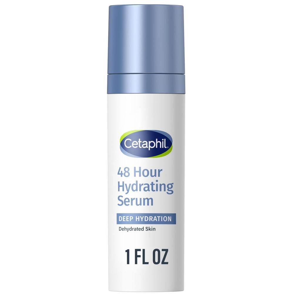 Cetaphil Deep Hydration Fragrance Free 48 Hour Activation Serum, 1 Fl oz, 48Hr Dry Skin Face Moisturizer for Sensitive Skin, With Hyaluronic Acid, Vitamin E & B5, Dermatologist Recommended(1 Fl Oz (Pack of 1))