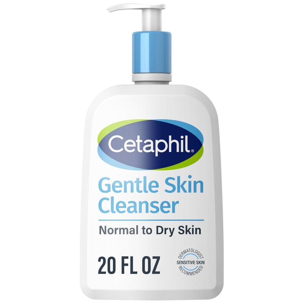 Cetaphil Face Wash, Hydrating Gentle Skin Cleanser for Dry to Normal Sensitive Skin, 20 oz, Fragrance Free, Soap Free and Non-Foaming(20oz (Pack of 1))