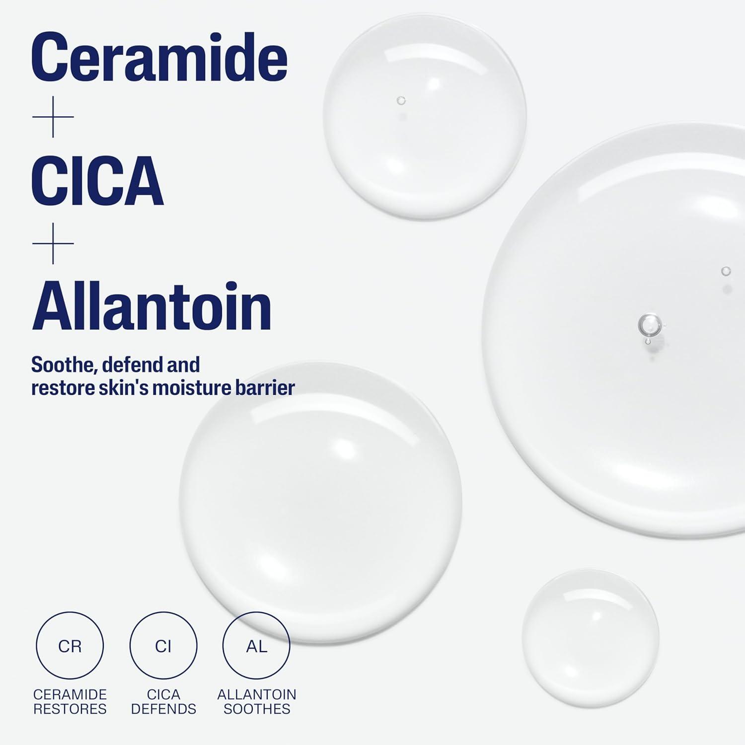 Cetaphil Ceramide Serum, Hydrates and Restores Skin Barrier, Formulated with Ceramides & Centella Asiatica, Designed for Sensitive Skin, Fragrance Free, Dermatologist Tested, 1oz