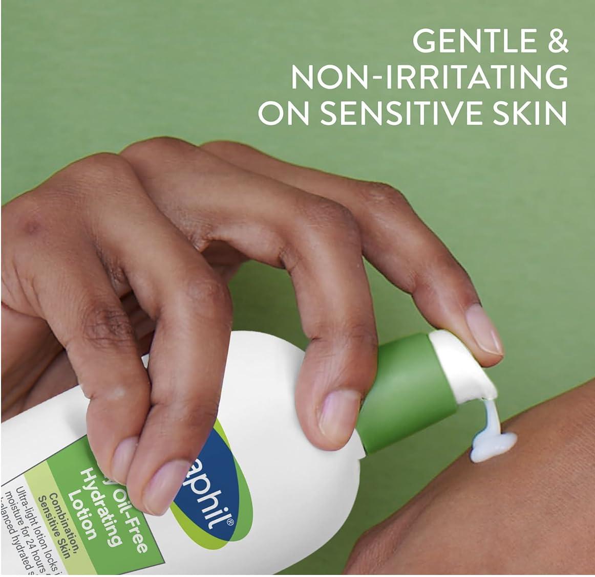 Cetaphil Bundle – Daily Facial Cleanser for Sensitive, Combination to Oily Skin NEW 20 oz and Daily Hydrating Lotion for Face, with Hyaluronic Acid, 3 oz, Mother’s Day Gifts