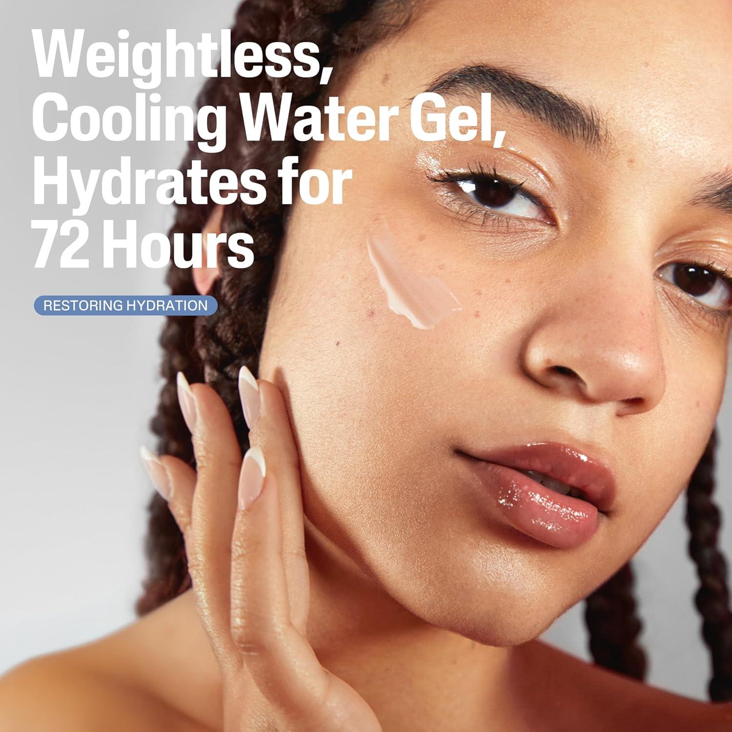 Cetaphil Deep Hydration Skin Restoring Water Gel with Hyaluronic and Polyglutamic Acid, Face Moisturizer, 72 Hour Hydration, For Dry, Dehydrated Sensitive Skin, Fragrance Free, 1.7 oz, Fragrance Free(1.7 Ounce (Pack of 2))