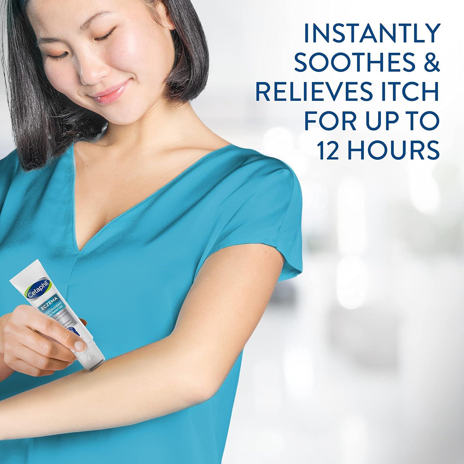 CETAPHIL ECZEMA RESTORADERM Itch Relief Gel, For Eczema Prone Skin, 2 fl oz, Instantly Soothes, 12 Hour Itch Relief, 0.5% Skin Protectant Colloidal Oatmeal, Steroid Free(2 Piece Set (Pack of 2))