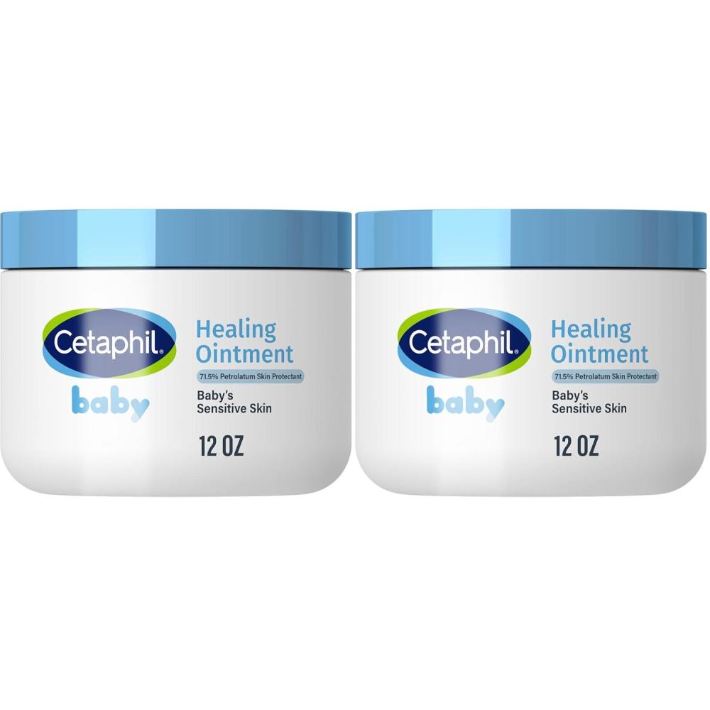 Baby Healing Ointment, Diaper Rash Ointment Soothes and Protects Baby’s Irritated Skin, Skin Protectant For Dry Skin, 12oz(12 Ounce (Pack of 2))