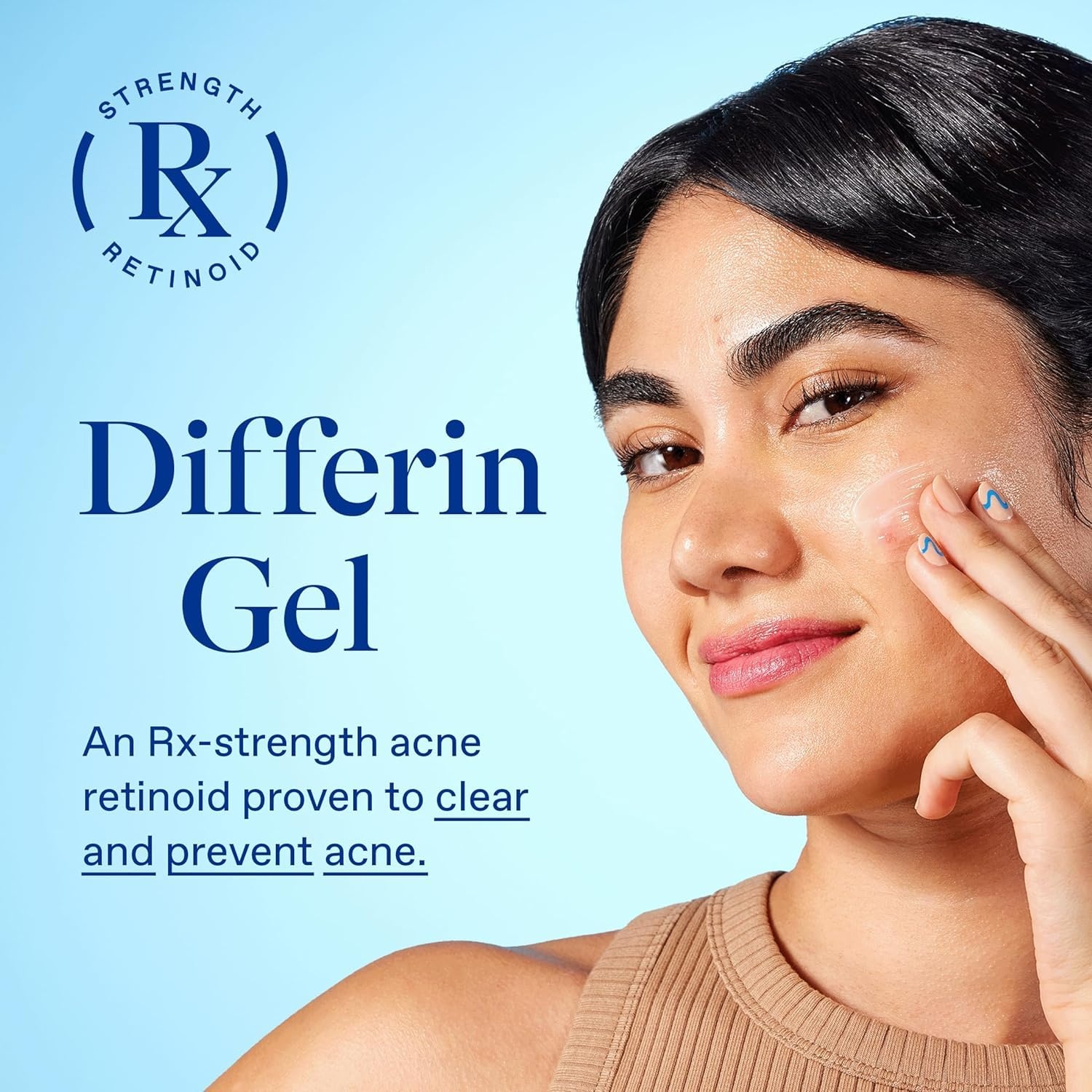 Differin Acne Treatment Gel, 30 Day Supply, Retinoid Treatment for Face with 0.1% Adapalene, Gentle Skin Care for Acne Prone Sensitive Skin, 15g Tube (Packaging May Vary)(Tube)