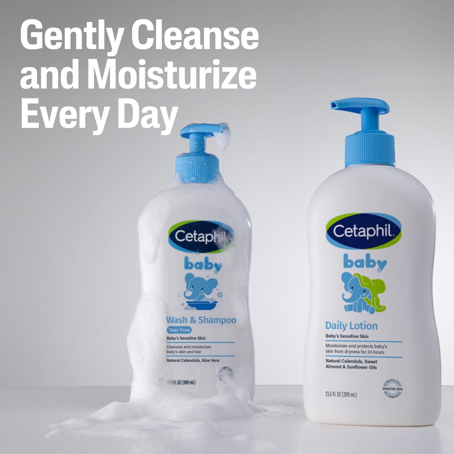 Cetaphil Baby Daily Lotion, Organic Calendula, Sensitive Skin, 13.5 fl oz(13.5 Ounce (Pack of 1))