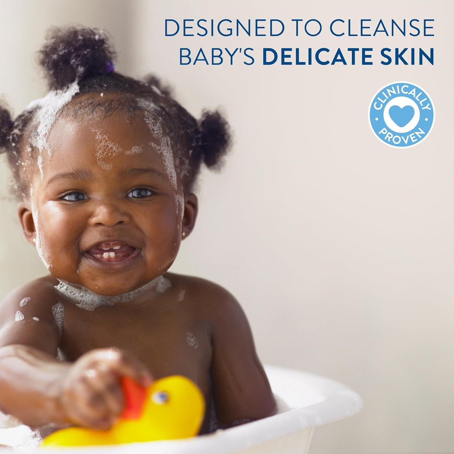Cetaphil Baby Body Wash with Half Baby Lotion, Gentle Wash with Organic Calendula, Soothes Dry, Sensitive Skin for Everyday Use, Gentle Fragrance, Soap Free, Hypoallergenic, 7.8oz(7.8 Fl Oz (Pack of 1))