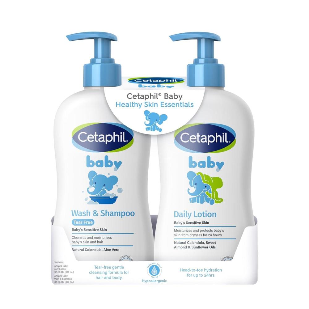 Baby Wash & Shampoo ,Tear Free, Paraben, Colorant and Mineral Oil Free, 13.5 Fl. Oz (Packaging May Vary)(NEW Head to Toe Kit)