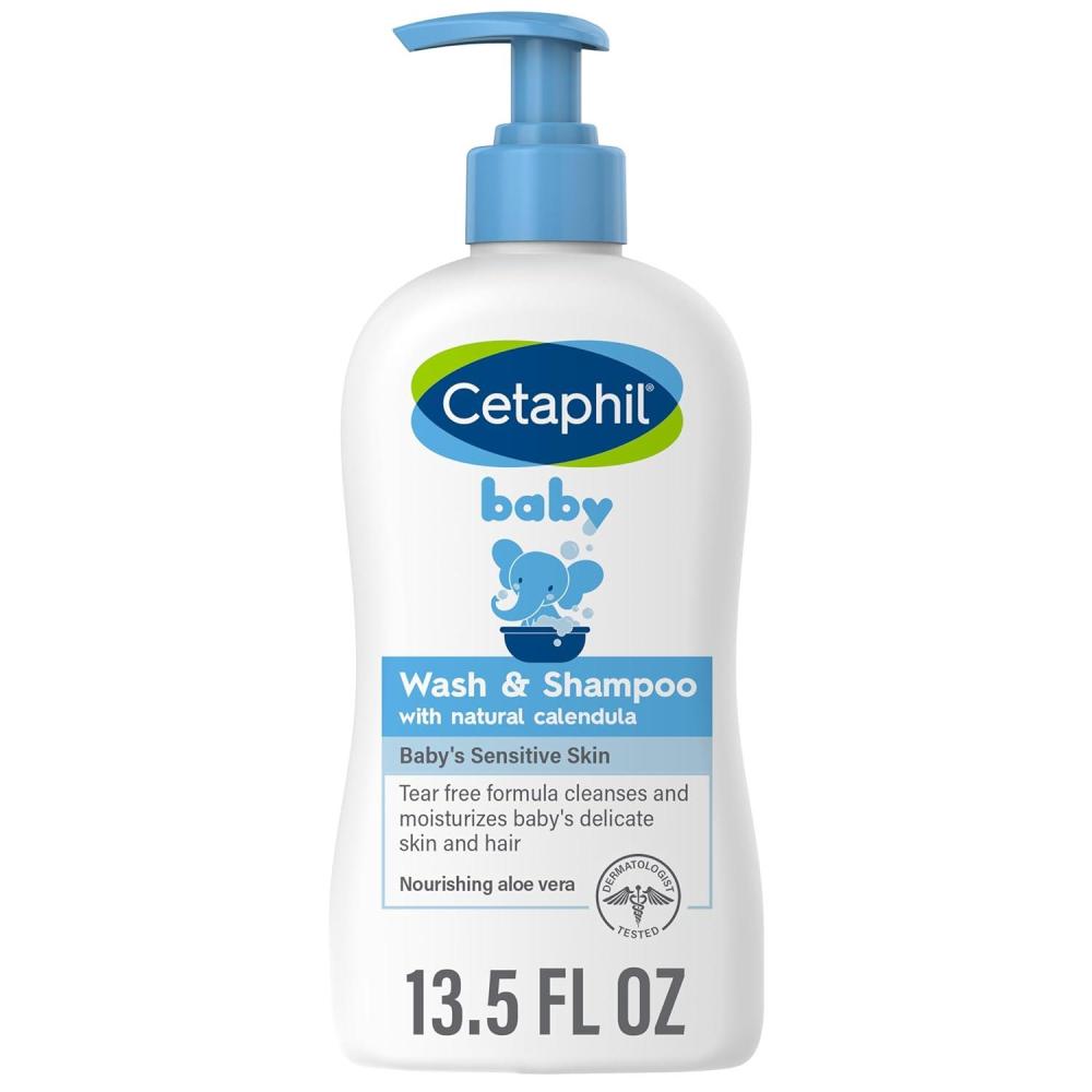 Baby Wash & Shampoo ,Tear Free, Paraben, Colorant and Mineral Oil Free, 13.5 Fl. Oz (Packaging May Vary)(NEW 13.5oz  Wash & Shampoo)
