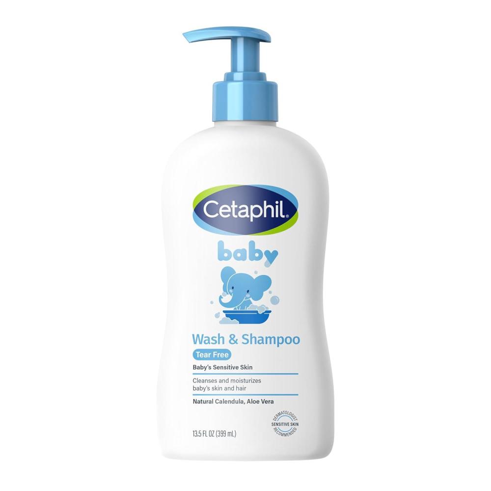 Baby Wash & Shampoo ,Tear Free, Paraben, Colorant and Mineral Oil Free, 13.5 Fl. Oz (Packaging May Vary)(13.5oz  Wash & Shampoo)