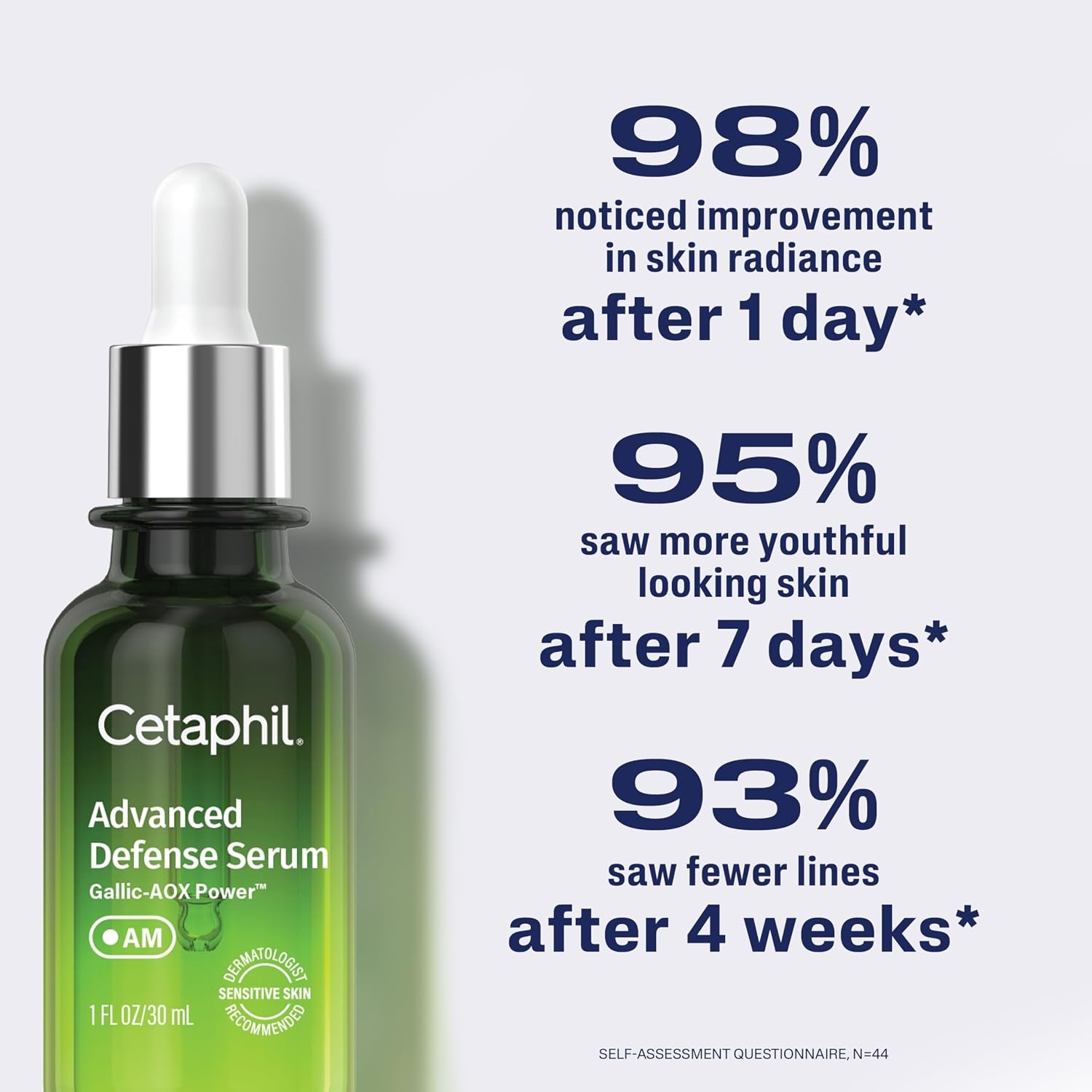 Cetaphil Advanced Defence AM Face Serum, Dermatologist Recommended, 1 fl oz