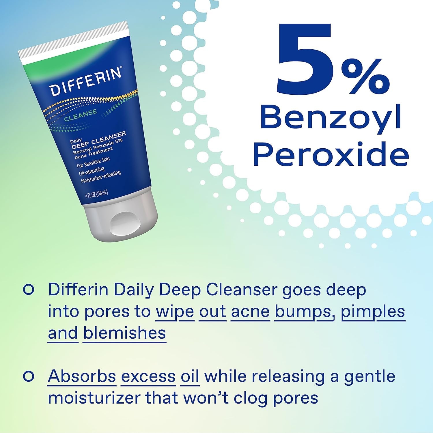 Differin Acne Skin Care Kit, Differin Gel Retinoid Acne Treatment for Face with 0.1% Adapalene & 5% Benzoyl Peroxide Face Wash & Body Wash, Designed for Pimple and Acne Prone Skin(2 Count (Pack of 10))
