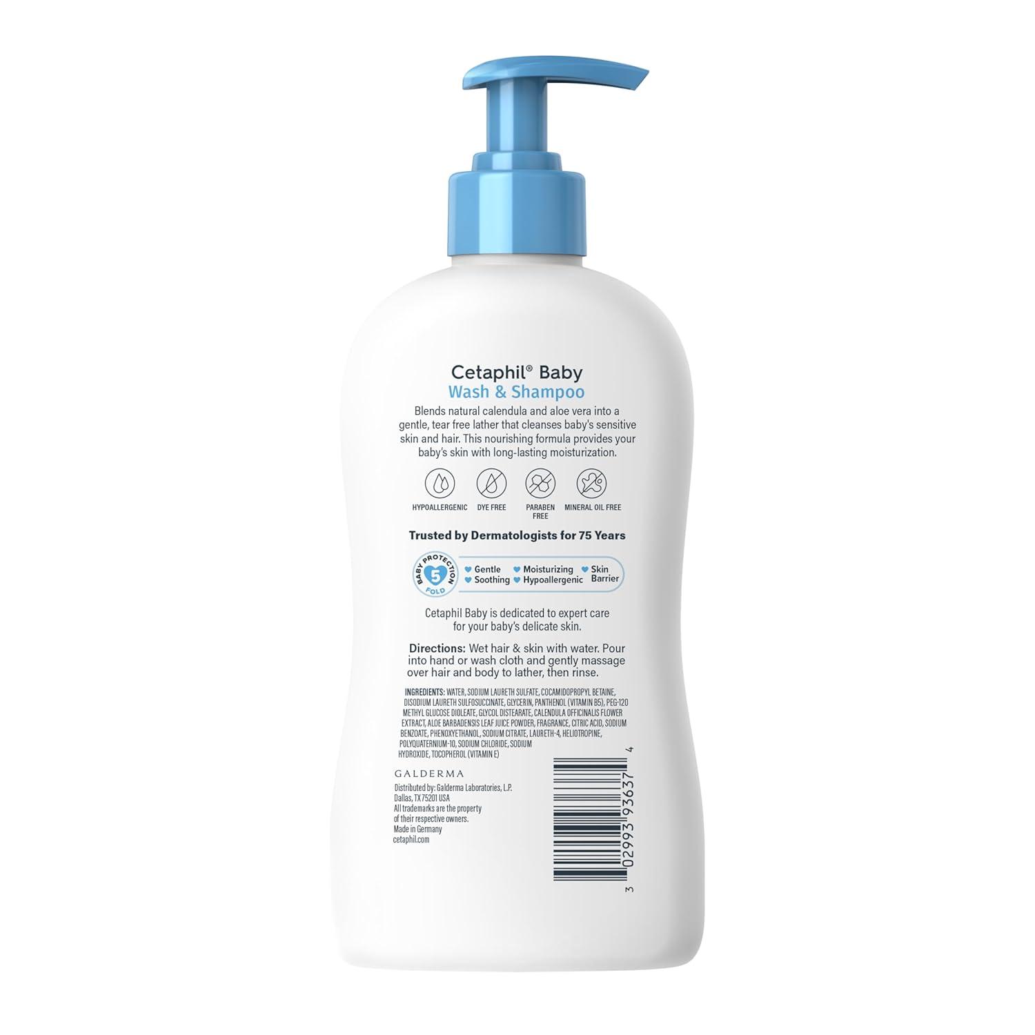 Baby Wash & Shampoo ,Tear Free, Paraben, Colorant and Mineral Oil Free, 13.5 Fl. Oz (Packaging May Vary)(NEW 2 Pack  Wash & Shampoo)