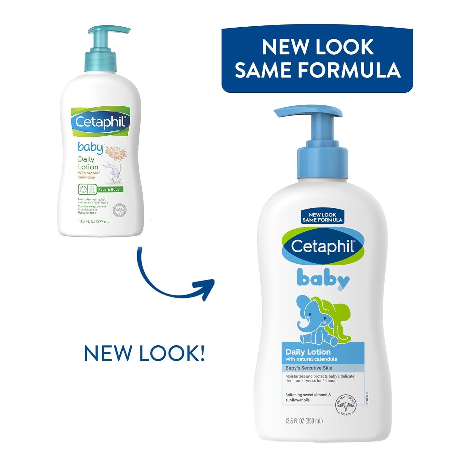 Baby Soothe & Protect Cream with Allantoin Skin Protectant, 6 oz, Prevents Dry, chaffed or Cracked Skin, Baby Cream moisturizes for 24 Hours, Non-Greasy (Packaging May Vary)(13.5oz  Daily Lotion)