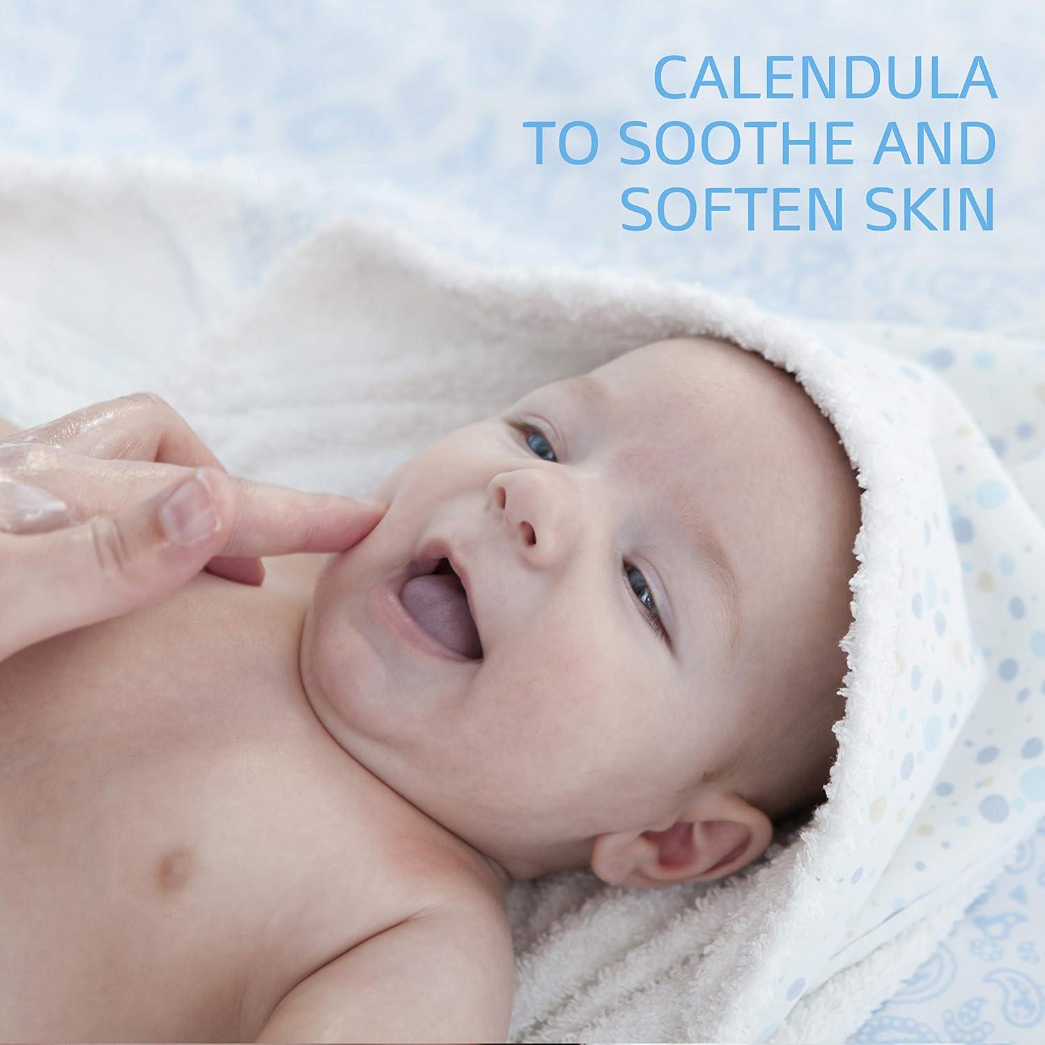 Baby Soothe & Protect Cream with Allantoin Skin Protectant, 6 oz, Prevents Dry, chaffed or Cracked Skin, Baby Cream moisturizes for 24 Hours, Non-Greasy (Packaging May Vary)(13.5oz  Daily Lotion)