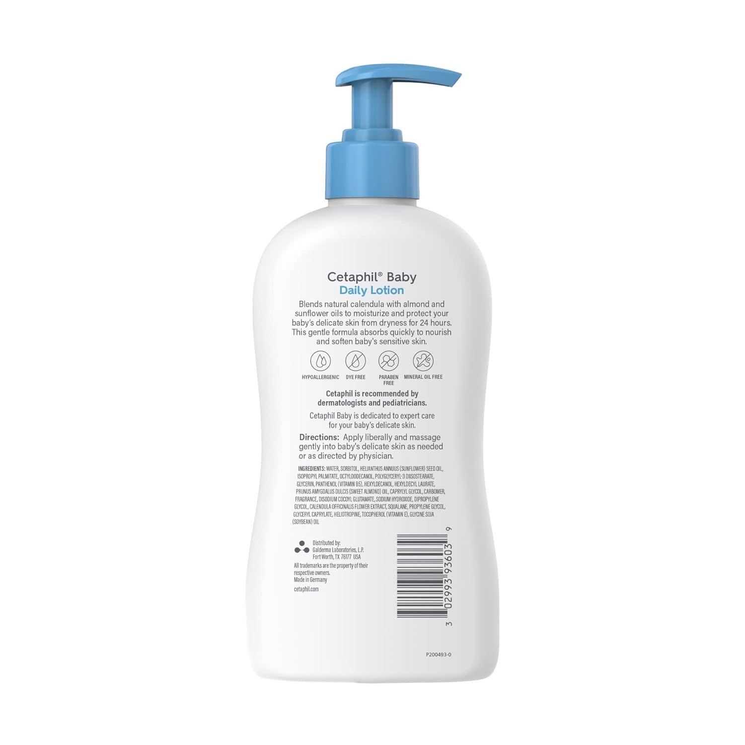 Baby Soothe & Protect Cream with Allantoin Skin Protectant, 6 oz, Prevents Dry, chaffed or Cracked Skin, Baby Cream moisturizes for 24 Hours, Non-Greasy (Packaging May Vary)(13.5oz  Daily Lotion)