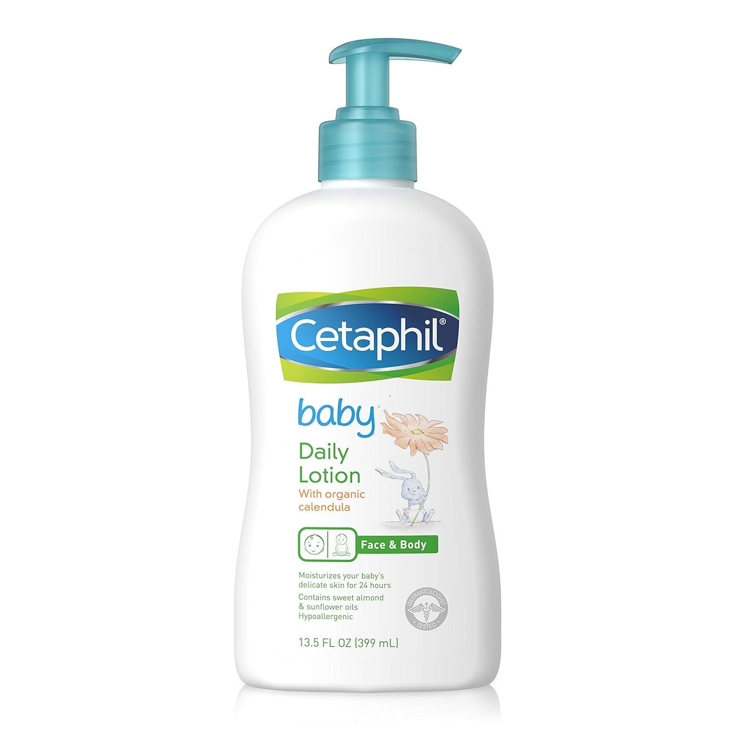 Baby Soothe & Protect Cream with Allantoin Skin Protectant, 6 oz, Prevents Dry, chaffed or Cracked Skin, Baby Cream moisturizes for 24 Hours, Non-Greasy (Packaging May Vary)(13.5oz  Daily Lotion)